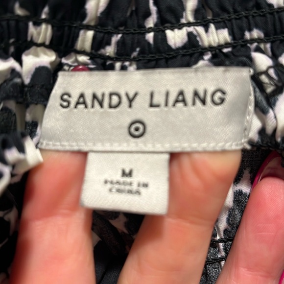 Sandy Liang x Target Patchwork Sleeveless Ruffled Midi Dress Smocked Cottagecore - Picture 3 of 9